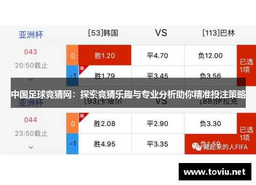 中国足球竞猜网：探索竞猜乐趣与专业分析助你精准投注策略